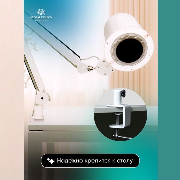 Професійна настільна витяжка з вбудованим світлом для манікюру Nat-0919 фото