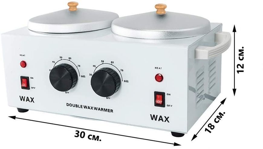 Баночный воскоплав двойной&nbsp;Double Wax Warmer, для разогрева воска 00150 фото