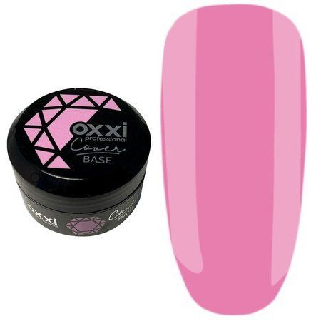 Камуфлирующая база для гель-лака Oxxi Professional Cover Base 30 мл № 33 темно-розовая 004692 фото
