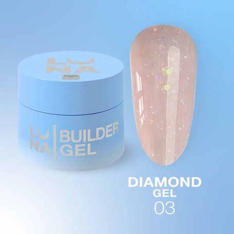 Гель для нарощування LUNA Diamond Gel 15мл. №3 Nat1210 фото