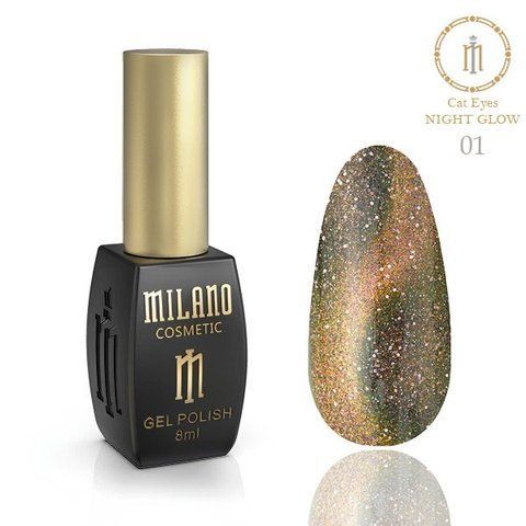 Гель-лак Milano Night Glow Cat Eyes 8мл. №01 001272 фото