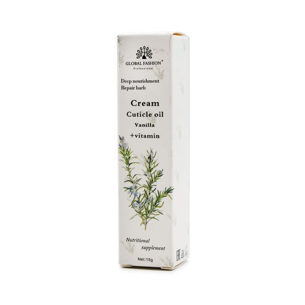 Зволожувальний крем для кутикули 15g Vanilla Nat-0521 фото