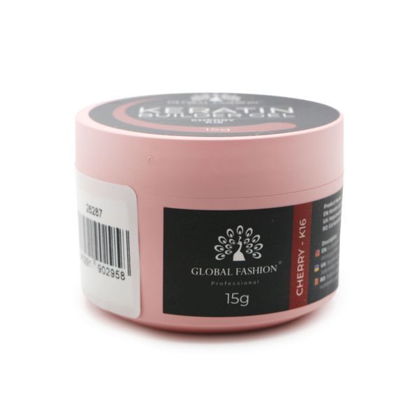 Гель для наращивания и укрепления ногтей с кератином Global Fashion KERATIN BUILDER GEL 15g. K16 Cherry Mary274 фото