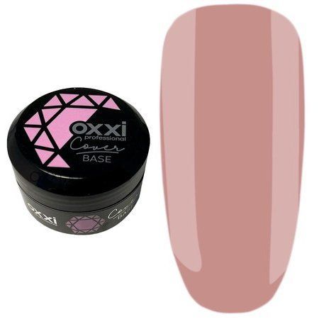 Камуфлирующая база для гель-лака Oxxi Professional Cover Base 30 мл № 34 нюдовая 004693 фото