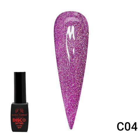 Гель-лак Disco Gel Polish, Global Fashion, Светоотражающий, 8 мл № C04 004104 фото