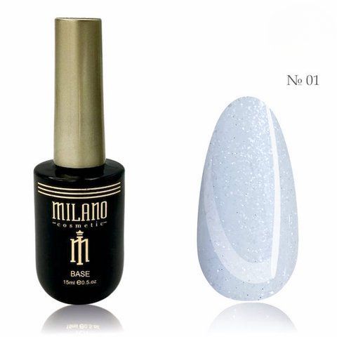 Жидкий полигель с шиммером Milano liquid shimmer polygel №01, 15 мл 008269 фото