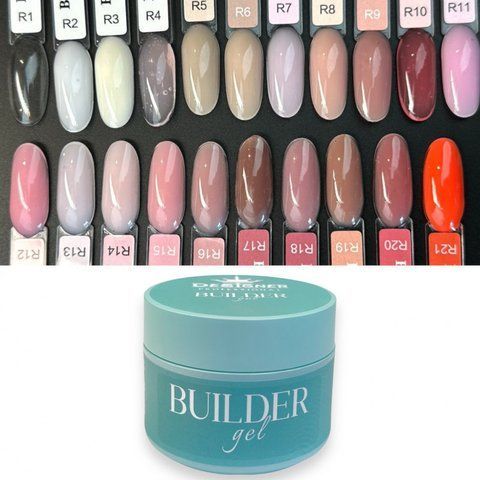 Моделюючий гель Designer Builder Gel 55мл. R6 Chocolate Cupcake 008813 фото