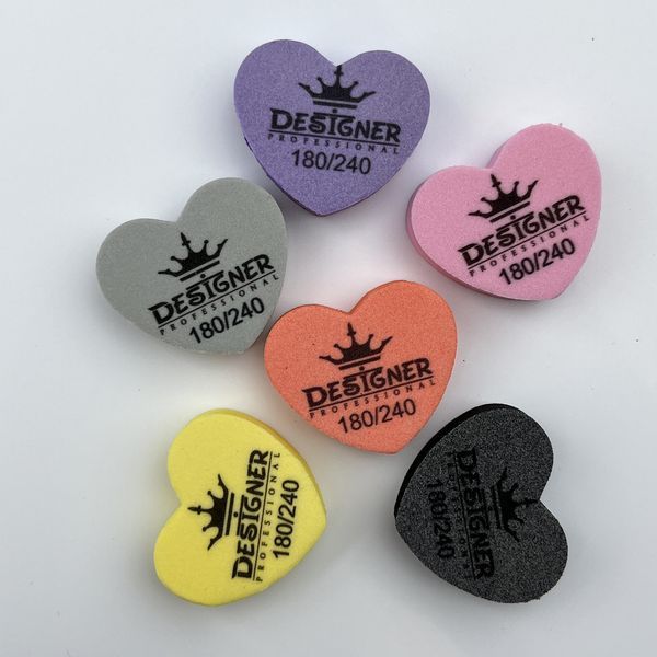 Designer міні баф у формі серця (PURPLE) 180/240 грит Nat-0371 фото