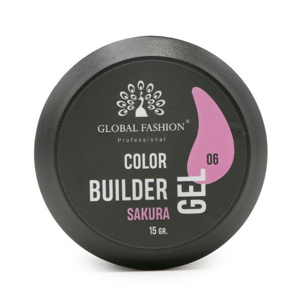 Гель для моделювання нігтів 15 гр, Color Builder Gel 06-Sakura Nat-0918 фото