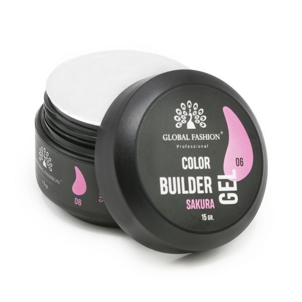 Гель для моделювання нігтів 15 гр, Color Builder Gel 06-Sakura Nat-0918 фото