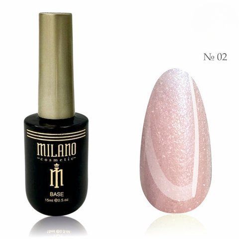 Жидкий полигель с шиммером Milano liquid shimmer polygel №02, 15 мл 008270 фото