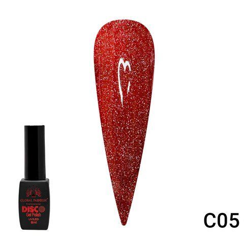 Гель-лак Disco Gel Polish, Global Fashion, Светоотражающий, 8 мл № C05 004105 фото