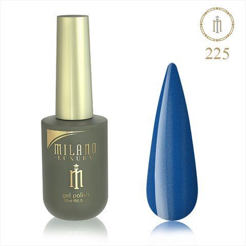 Гель-лак MILANO LUXURY 15 мл No 225 (Глибоке атлантичне сяйво) 01357/225 фото