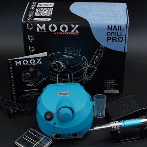 Фрезер Moox Professional X500 на 45 000 об./мин. и 65W. для маникюра и педикюра (Light Blue) 010548 фото