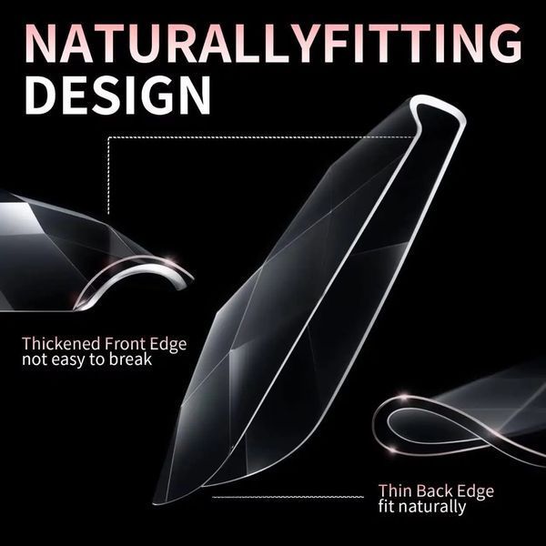 Гелеві тіпси Designer 3D Diamond Fast Gel Tips DF1 Ballerina small 120шт. Nat-0422 фото