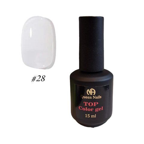 Цветной топ Queen Nails Top Color Gel 15мл. №028 009689 фото