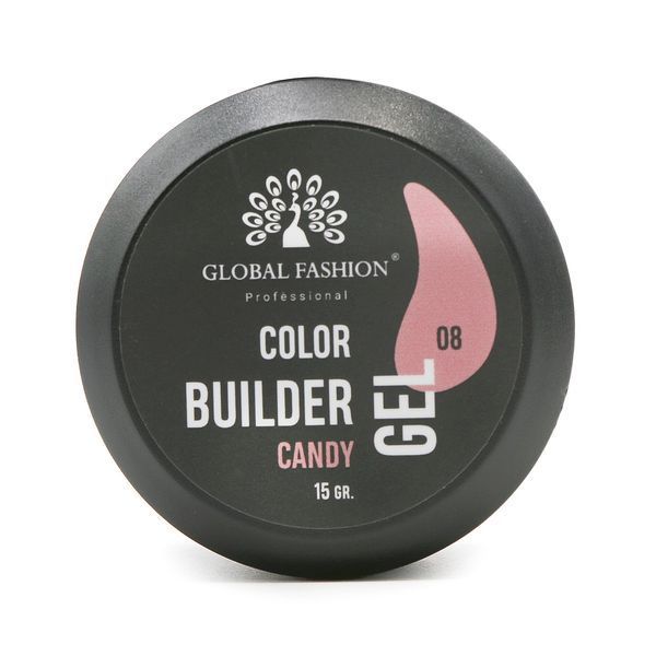 Гель для моделювання нігтів 15 гр, Color Builder Gel 08- Candy Nat-0920 фото