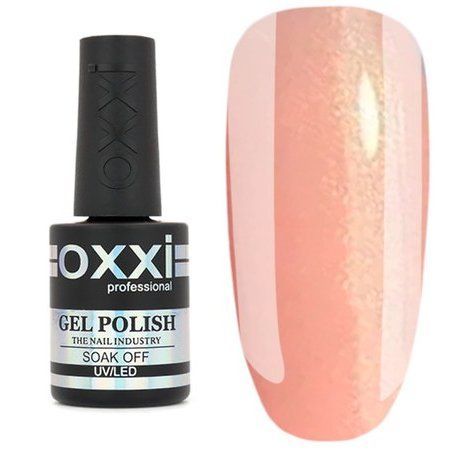 Камуфлирующая база для гель-лака Oxxi Professional Cover Base 15 мл №09 натуральная бежевая с золотым шиммером 004628 фото