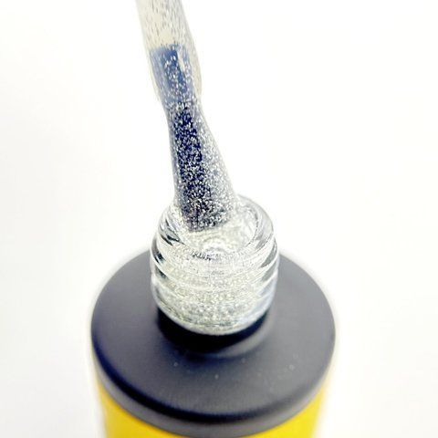 Disco Top Coat Bee Nails DT01 8ml (silver) Nat-0457 фото