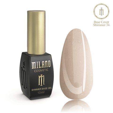Цветная база с шиммером Milano 10 мл № 34 0105632 фото