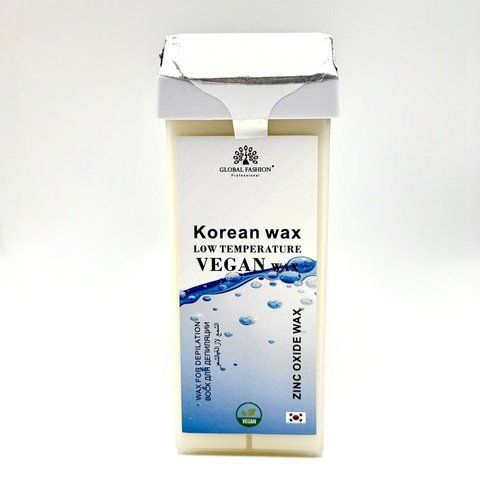 Віск для депіляції у картриджі Global Fashion, Vegan wax, 100мл, Zinc Oxide Nat-0607 фото