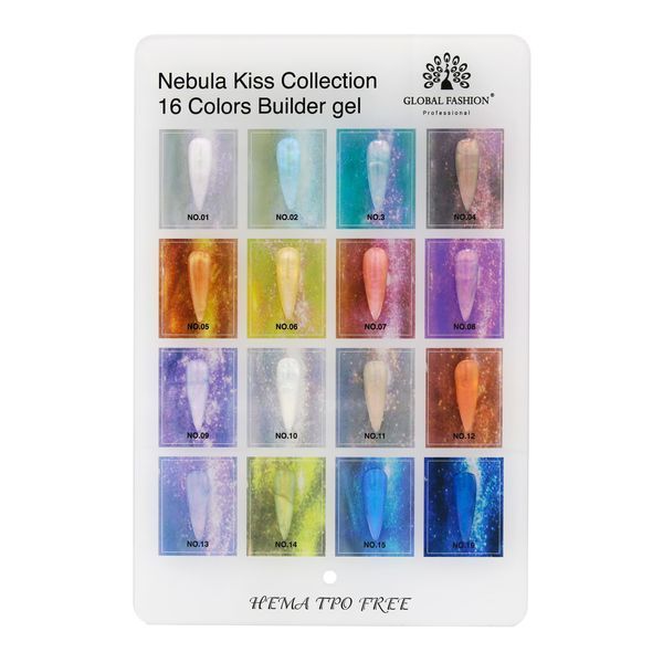 Гель для наращивания и урепления ногтей Global Fashion Nebula Kiss Builder Gel 15g. №15 Mary360 фото