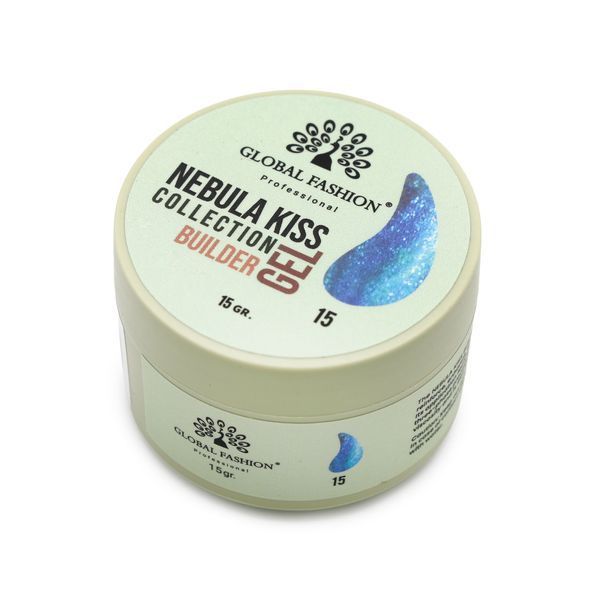 Гель для наращивания и урепления ногтей Global Fashion Nebula Kiss Builder Gel 15g. №15 Mary360 фото