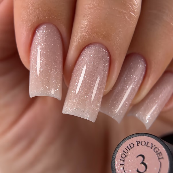 Рідкий полігель із шиммером Сrooz shimmer liquid polygel 15мл. №03 004290 фото