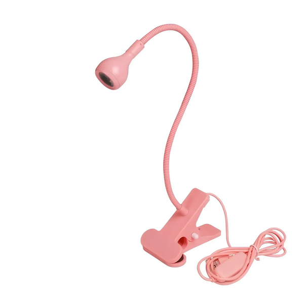 UV/LED &ndash; лампа для сушіння нігтів на прищіпці PINK 0006670P фото
