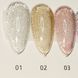 Disco Top Coat Bee Nails DT01 8ml (silver) Nat-0457 фото 3