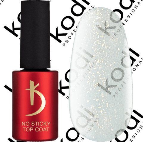 Верхнее покрытие для гель-лака без липкого слоя Sparkle Gold (No Sticky Top coat Sparkle Gold), 7 мл 007270 фото