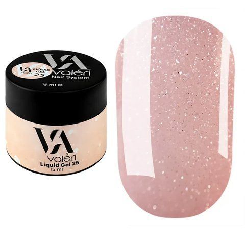 Гель для наращивания 15 мл Liquid Gel Valeri № 25 Nat-0824 фото