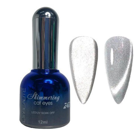 Гель-лак з шиммером котяче око Lilly Beaute Shimmering&nbsp;Cats Eye 12 мл, №13 005857 фото