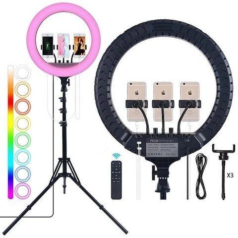 Кільцева LED лампа MJ45 RGB USB 007728 фото