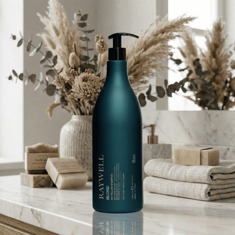 Шампунь против пожелтения для блондинок RAYWELL B.IO BLOND 1000ml RR611 фото
