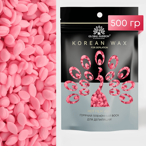 Віск для депіляції Global Fashion Korean Wax 500g. Pink Mary029 фото