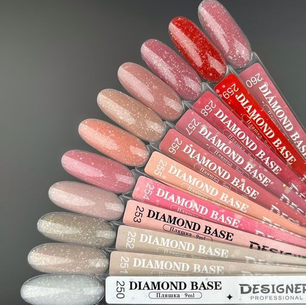 Базовое покрытие с легким светоотражающим эффектом Diamond Base Designer Professional 9 мл. №267 009991 фото
