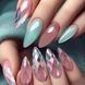 Гелеві тіпси Designer 3D Diamond Fast Gel Tips DF3 Almond large 120шт. Nat-0423 фото 2