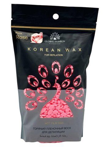 Віск для депіляції Global Fashion, Korean Wax, 500g Rose (pink) Nat-0626 фото
