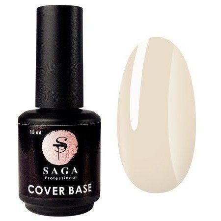 База для гель-лака Saga Cover Base Elastic 15 мл. №1 003845 фото