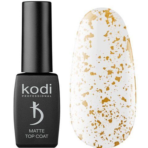 Матовое верхнее покрытие для гель-лака, 8 мл - ART 03, Matte Top Coat Kodi professional 007271 фото