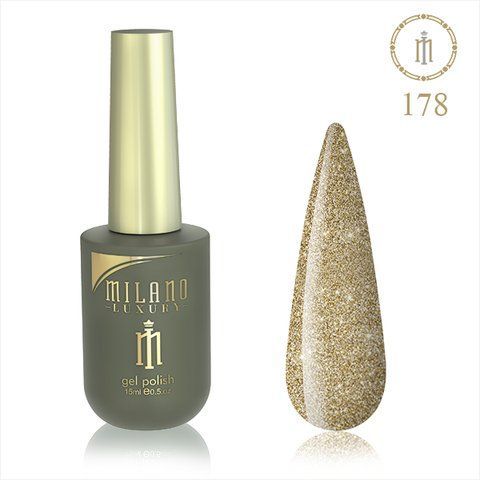 Гель-лак MILANO LUXURY 15 мл No 178 (Старильне золото) 01357/178 фото