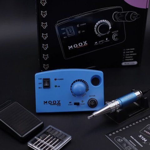 Фрезер Moox Professional X104 на 45 000 об./мин. и 65W. для маникюра и педикюра (Sky Blue) 010551 фото