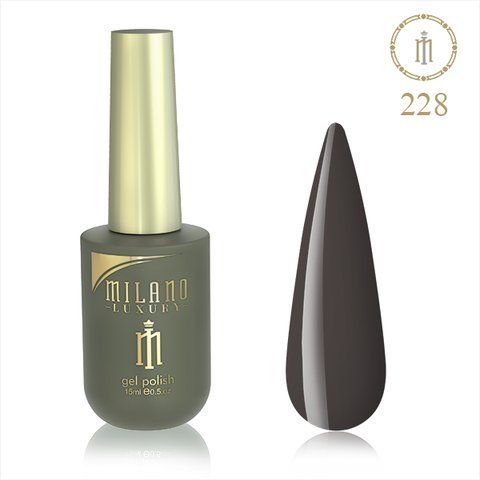 Гель-лак MILANO LUXURY 15 мл No 228 (Орехово-коричневий) 01357/228 фото