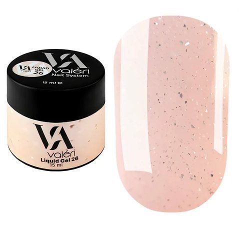Гель для наращивания 15 мл Liquid Gel Valeri № 26 Nat-0825 фото