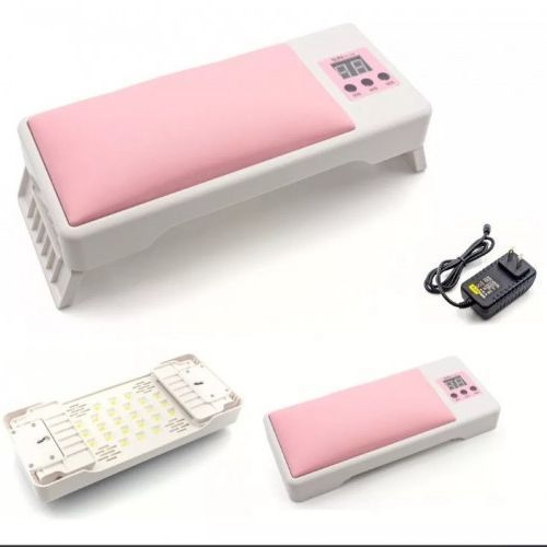 LED/UV лампа для маникюра с подлокотником SUN YC-09, 120 Вт., Розовый 004360 фото