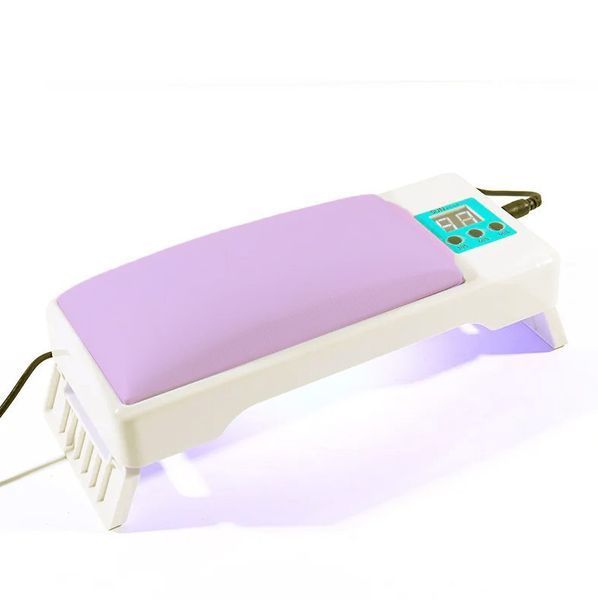 LED/UV лампа для маникюра с подлокотником SUN YC-09, 120 Вт., Розовый 004360 фото