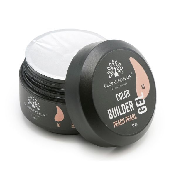 Гель для моделювання нігтів 15 гр, Color Builder Gel 10- Peach pearl Nat-0922 фото