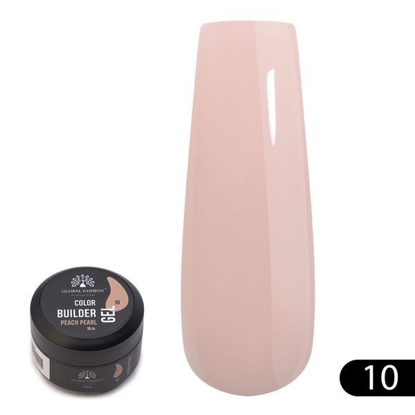 Гель для моделювання нігтів 15 гр, Color Builder Gel 10- Peach pearl Nat-0922 фото