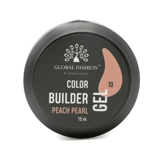Гель для моделювання нігтів 15 гр, Color Builder Gel 10- Peach pearl Nat-0922 фото